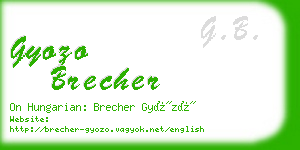 gyozo brecher business card